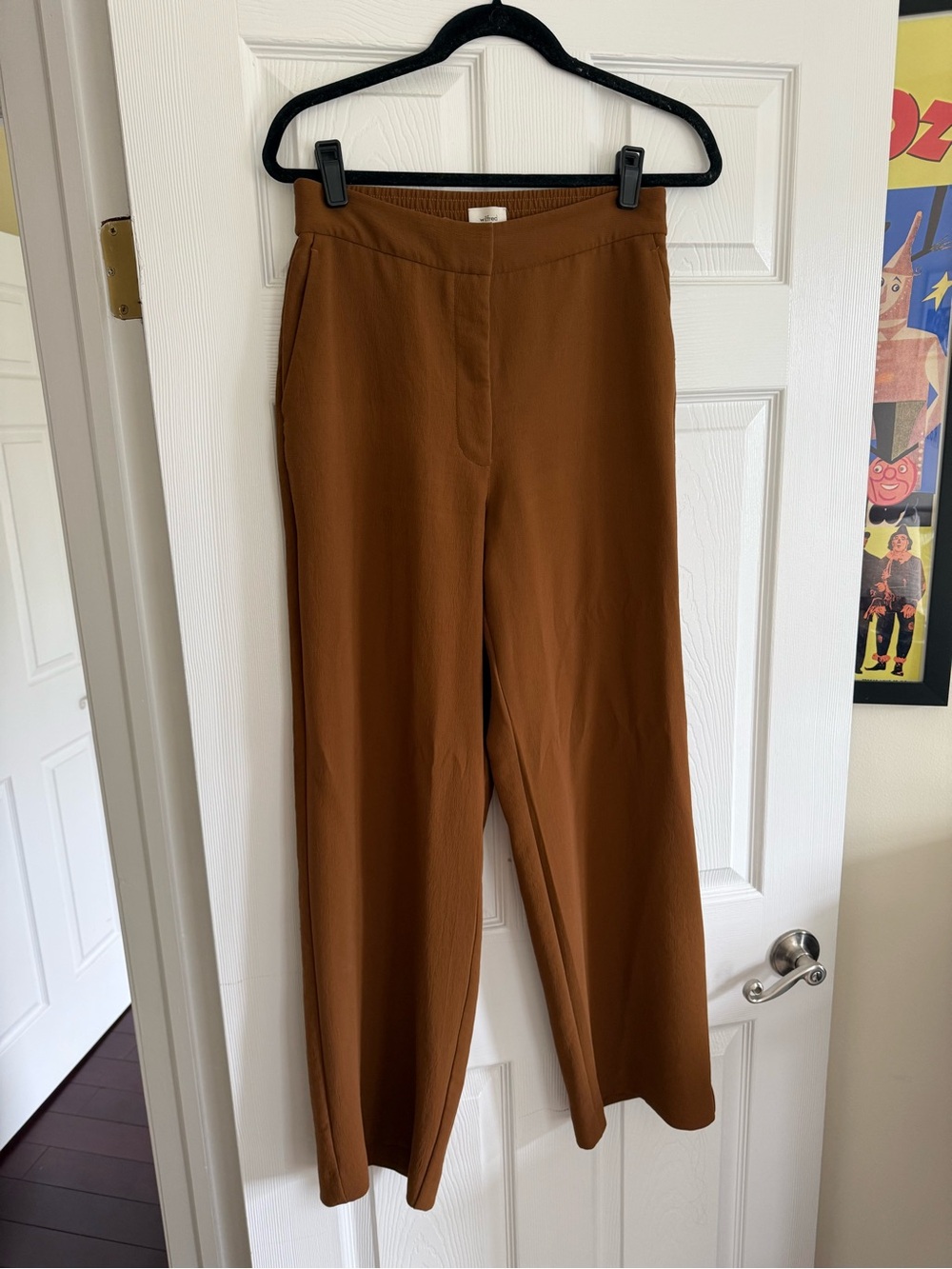 Aritzia Wide-Leg Women’s Pants in Rich Brown